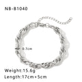 Fashion Unisex Style Retro Double-layer Five-pointed Star Chain - NBB1040 / 18K - electronic accessories