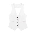 Fashion Women’s Vest Linen Sleeveless Suit Coat for Women - Other