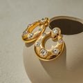 Fashion Zircon Large Earrings