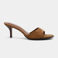 Faux Suede High Heels Modern Sandals for Women