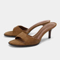 Faux Suede High Heels Modern Sandals for Women