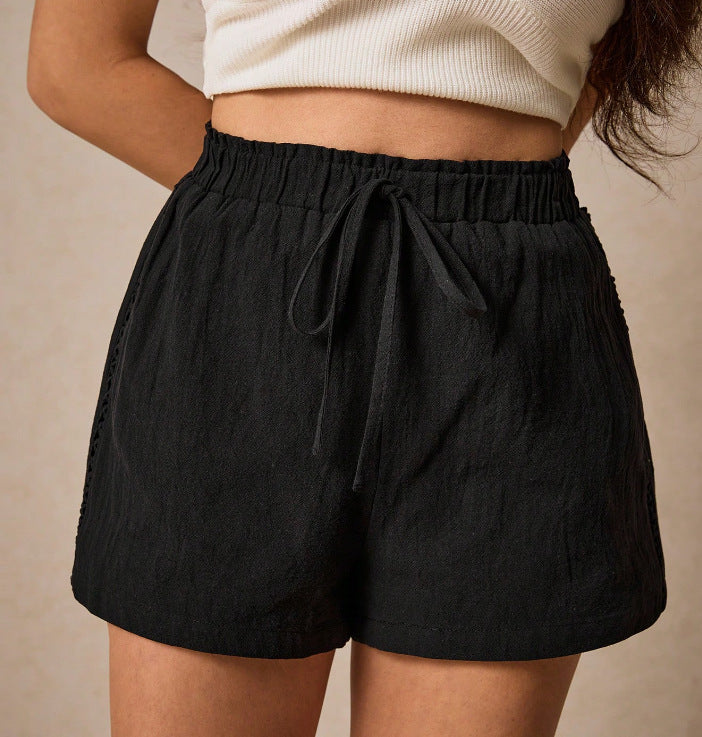 Solid Color Casual Shorts Summer Loose All-matching Pants - Norellé