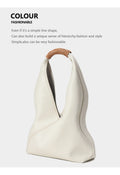 Feeling Genuine Leather Tote Bag - WHITE