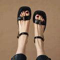 Flat Leather Sandals For Woman