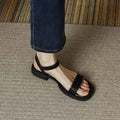 Flat Leather Sandals For Woman