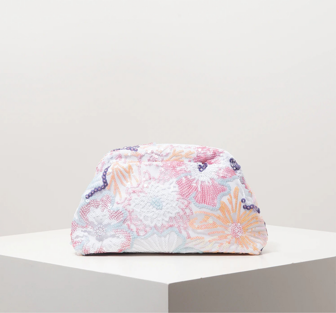 Floral Bag Sequin Clutch Bag For Women