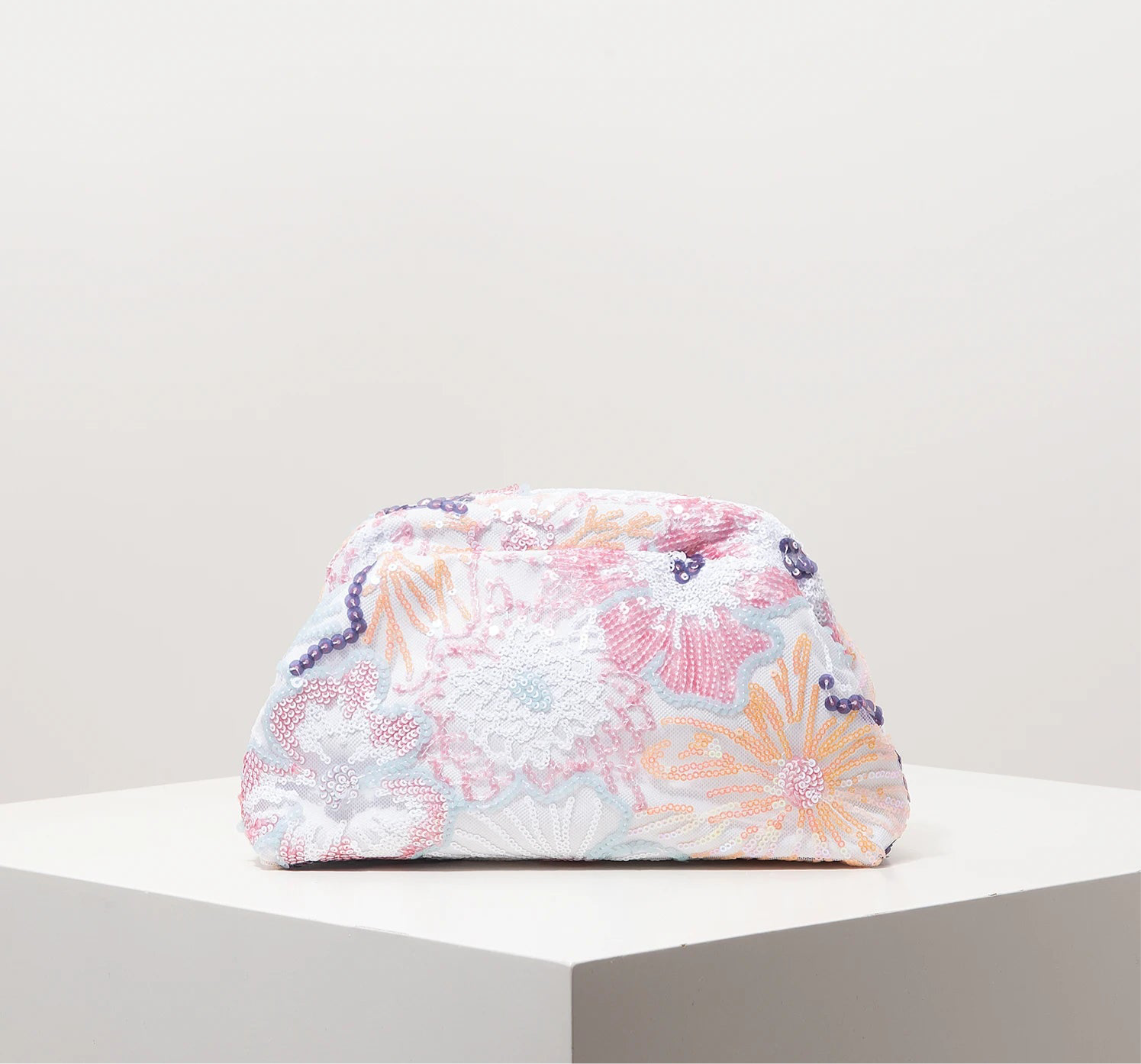 Floral Bag Sequin Clutch Bag For Women