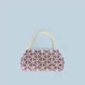 Floral Hand Woven Bag - PURPLE