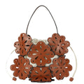 Flower Bag Luxury Handbag High Quality Fashion Women’s Shoulder - Brown