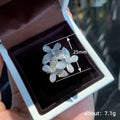Flower Closed Ring Exquisite Pansy Super Shiny - electronic accessories