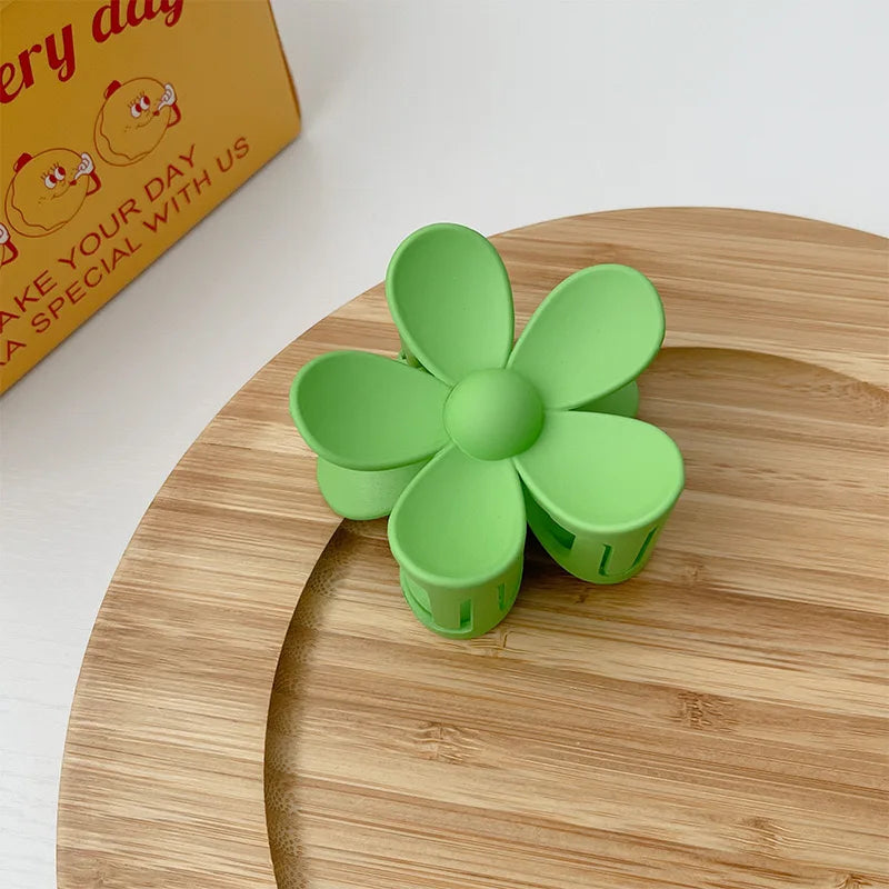 Flower Hair Clips for Women - 240808 green