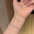 Four-leaf Clover Zircon Bracelet Fashion Gift Dignified Sense Of Design - electronic accessories