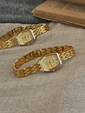 French Retro Gold Small Dial Ladies Watch
