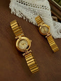 French Retro Gold Small Dial Women’s Watch