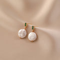 French Retro Natural Fashion Personality Earrings - Emerald - electronic accessories