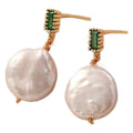 French Retro Natural Fashion Personality Earrings - Emerald - electronic accessories
