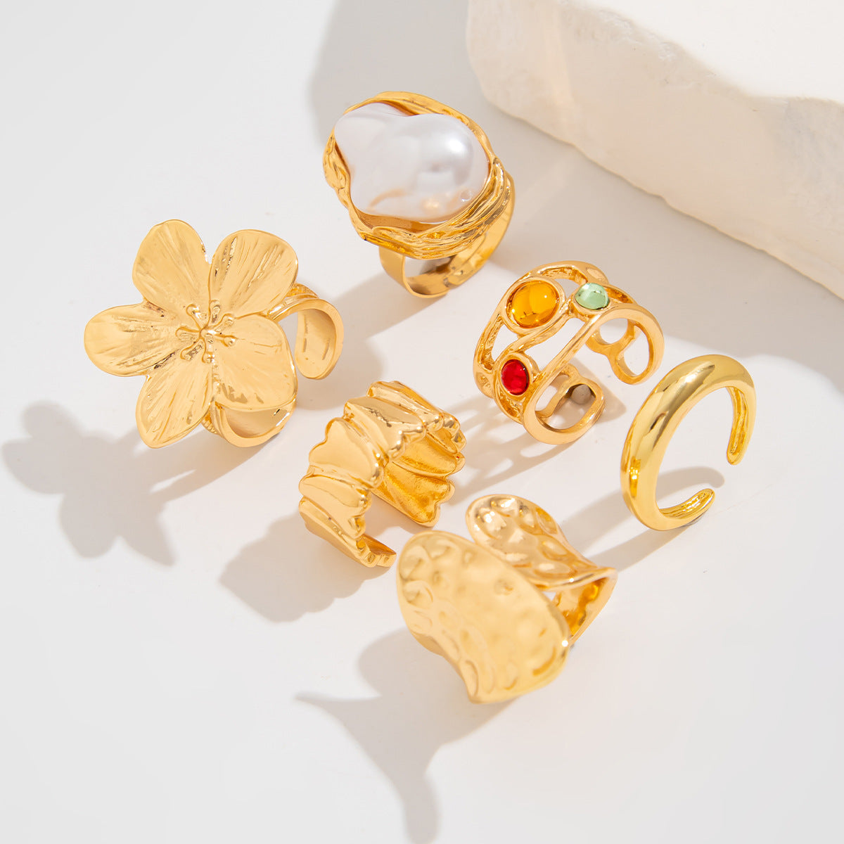 French Style Baroque Pearl Ring - electronic accessories