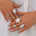 French Style Baroque Pearl Ring - MY White K5539 - electronic accessories