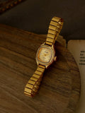 French-Style Vintage Exquisite Gold Square Small Dial Women’s Watch