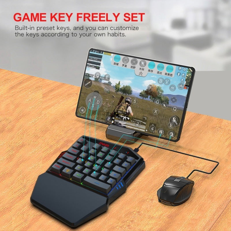 Gaming Keyboard Throne One Mouse Set - Black - electronic accessories