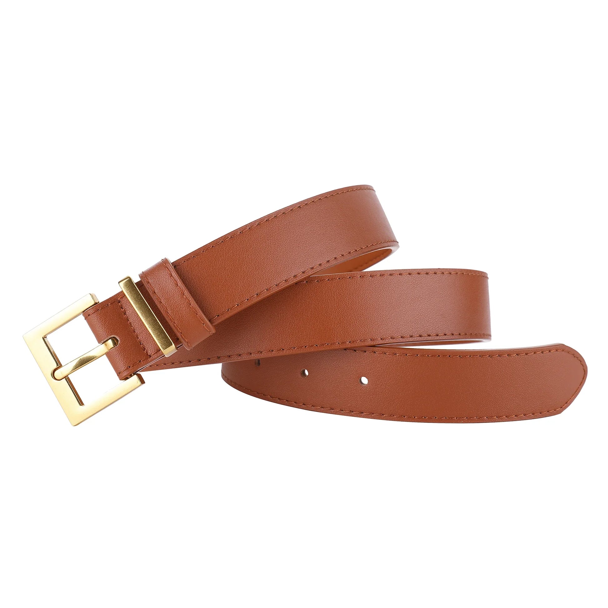 Genuine Leather Belt for Women - brown / 100cm