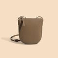 Genuine Leather Real Cowhide Women’s Versatile Fashion Phone Bag - DarkBrown