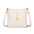 Genuine Leather Women’s Crossbody Bag - white