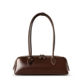 Genuine Leather Women’s Shoulder Bag - Coffee