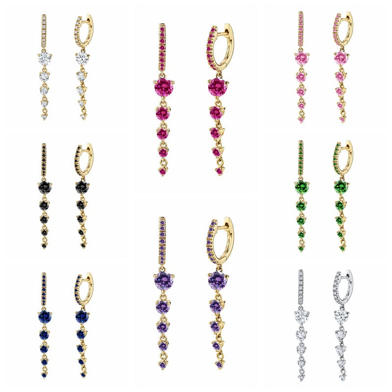 Geometric Personalized Long Earrings Women - electronic accessories