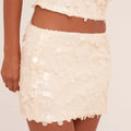 Glitter Shinny Short Skirt Sequin Sparkly Mini Women - I / L
