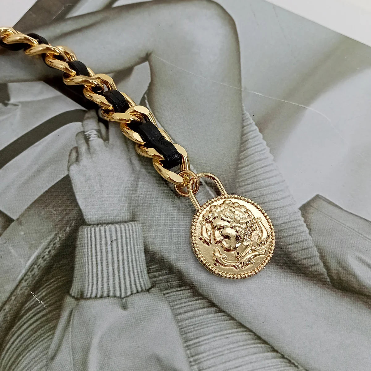 Gold Chain Belt Female Waist Metal - gold chain belt / 107x1.1cm