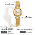 Gold Color Plated Stainless Steel Quartz Mechanism Watch - JDWT2409003