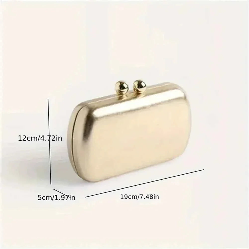 Gold Silver Pu Leather Women Handbag
