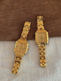 Gold Square Dial Women’s Watch