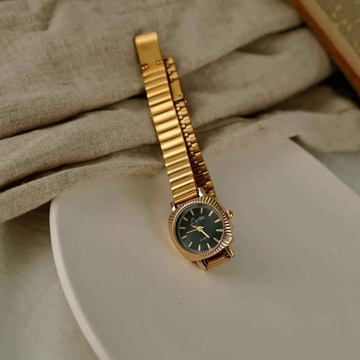 Gold Stainless Steel Women's Watch