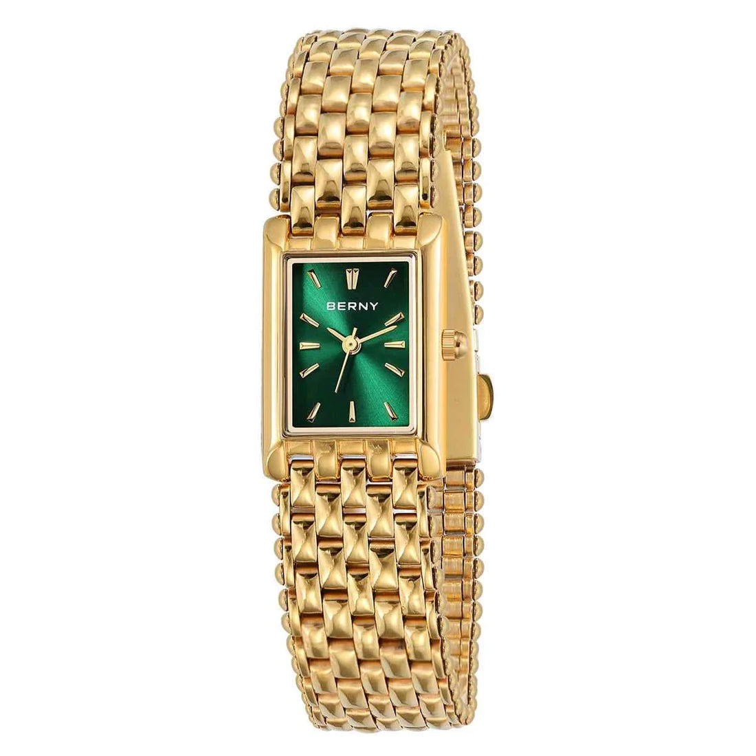 Gold Watch Exquisite Square Casual Women Stainless Steel
