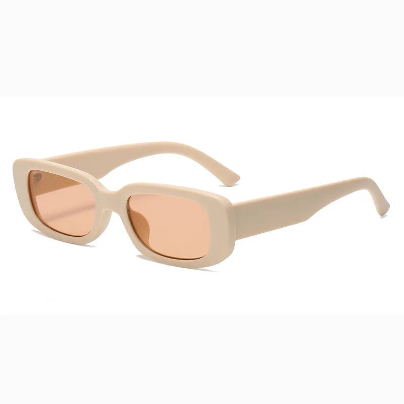 Green Rectangle Sunglasses Women - 13 / As the picture