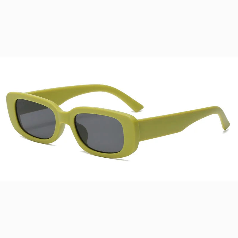Green Rectangle Sunglasses Women - 14 / As the picture