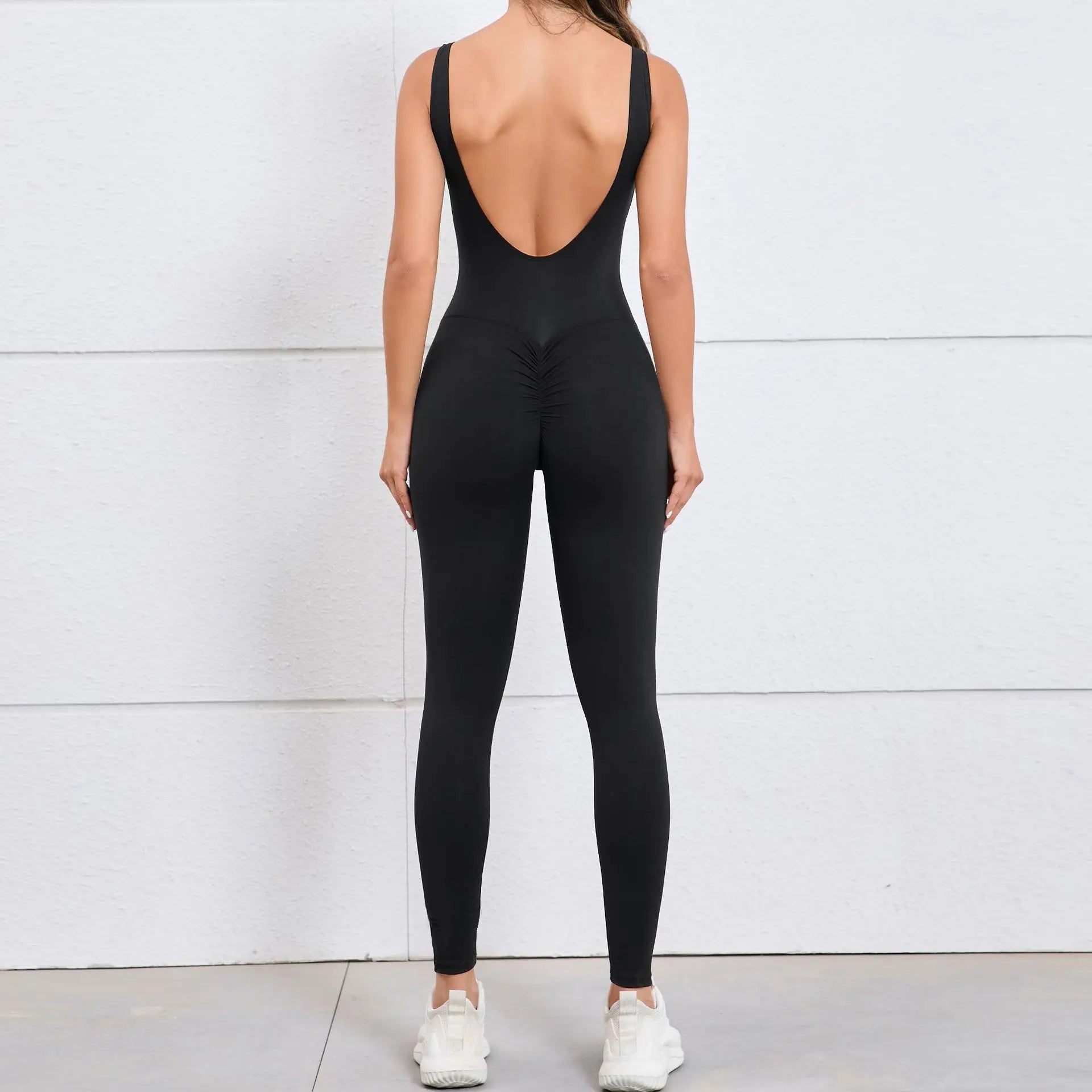 Gym Set Women Sports One Piece Suit - Black / L / CHINA