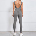 Gym Set Women Sports One Piece Suit - dark gray / S / CHINA