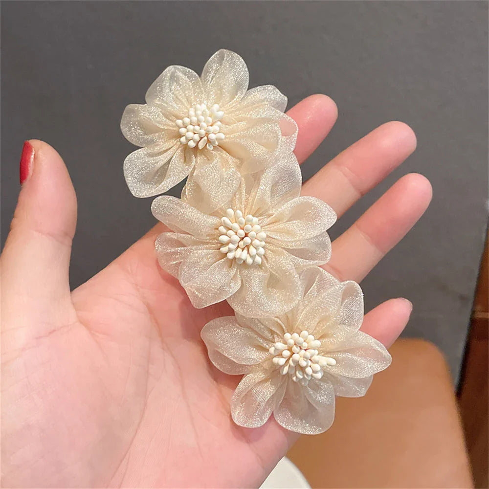 Hair Clips Pure White Headband - E