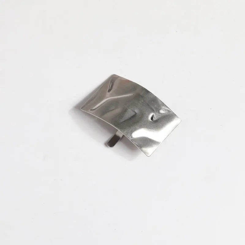 Hair Hook Metal Brushed Ponytail - Silver 3