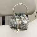 Handle Rhinestones Evening clutch Bag