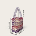 Handmade Beaded Woven Bucket Bag