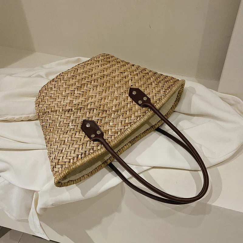 Handmade Women’s Shoulder Bag - Khaki handbag