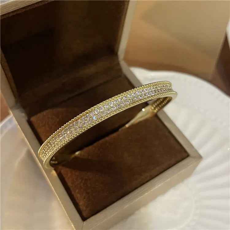 High-grade Exquisite Two-color Full Diamond Fine Bracelet - Norellé