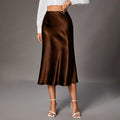 High-Grade Small Artificial Silk Skirt - Brown / L - electronic accessories