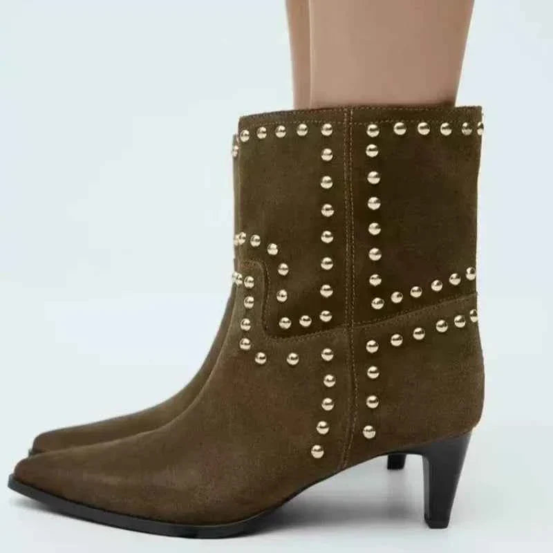 High Heel Pointed Loose Boots Women's