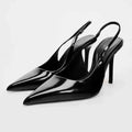 High Heel Shoes for Ladies Vintage Black