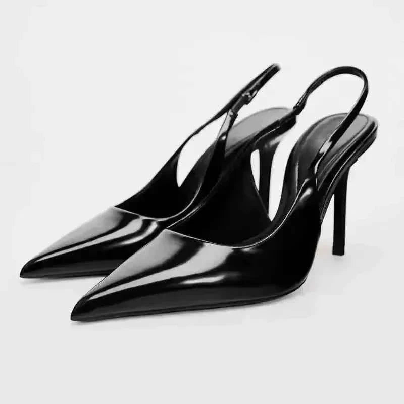 High Heel Shoes for Ladies Vintage Black